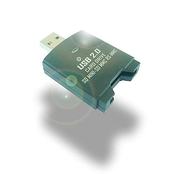  USB 2.0  SD 2.0/MINI-SD/MMC  Plus/RS-MMC  Mobile  Card  Drive